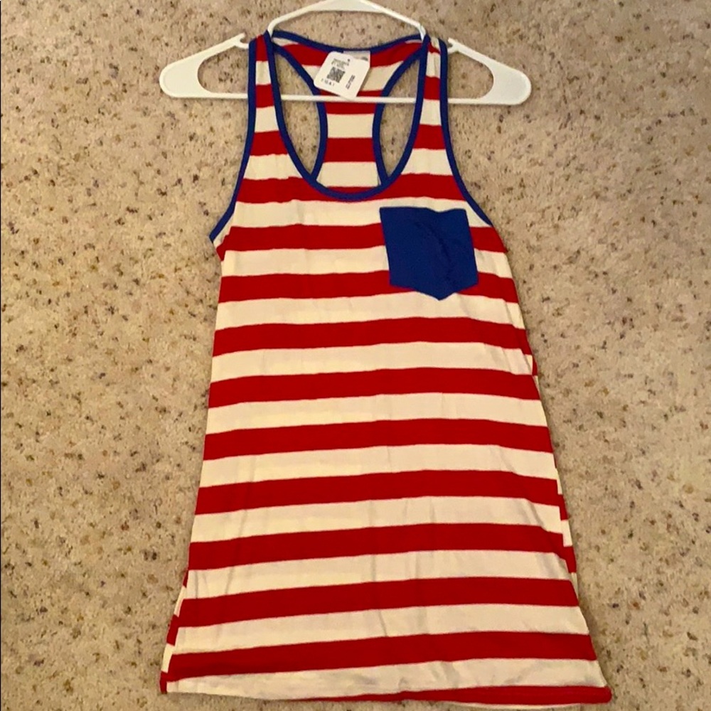 Color Bear Red, White, & Blue Tank!